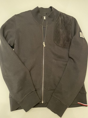 moncler maglione uomo cardigan zip con toppa spalle e felpa staccabile large