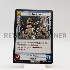 SWU STAR WARS UNLIMITED TWI 051/257 R For the Republic - Picture 1 of 1