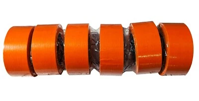 Vibac 2 inch (48mm X 55m) Premium Automotive Masking Orange 207 Tape 6 Rolls - Image 1 of 3
