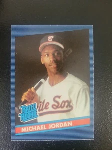 Michael Jordan Donruss Rated Rookie Dual Basketball Baseball Card 9 NMT - Picture 1 of 2