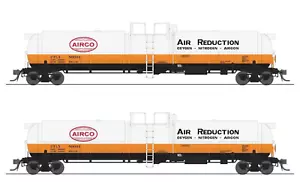 Broadway Limited N Scale AirCo UTLX Cryogenic Liquid Argon Tank Car 2-Pack 3720 - Picture 1 of 1