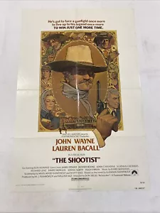 The Shootist 1976 ORIG 27X41 MOVIE POSTER JOHN WAYNE LAUREN BACALL RON HOWARD - Picture 1 of 5