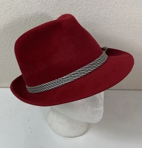 Donna Fifth Avenue New York Lourie’s Fine Men’s Wear Columbia S.C. Red Fedora - Picture 1 of 17