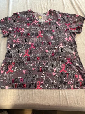 WONDERWINK SCRUB TOP WONDER FLEX- SIZE LARGE - Image 1 of 4