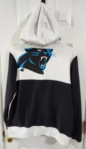 Chaqueta con capucha blanca con cremallera para mujer talla XL Carolina Panthers NFL - Imagen 1 de 15
