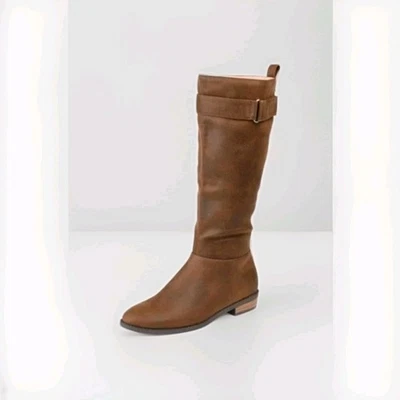 Journee Collection Botas Anchas de Pantorrilla Mujer 9.5 Marrón LELANNI Foto 1 de 4