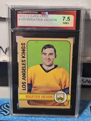 72-73 O-Pee-Chee Rogie Vachon KSA 7.5 🚨🚨🚨 Los Angeles Kings  - Image 1 of 2