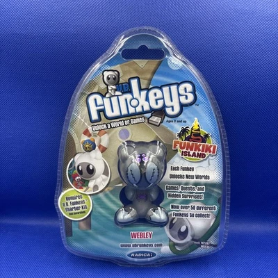 NEW SEALED Radica UB Funkeys Funkiki Island WEBLEY Gray M7287 M5535 Mattel 2007 - Image 1 of 2