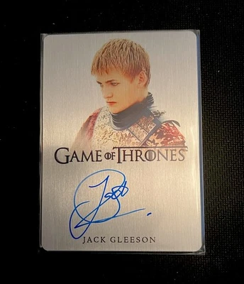 2024 Jack Gleeson King Joffrey Game of Thrones Metal Auto /55 Autograph - Image 1 of 2