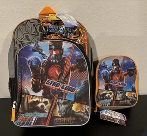 NUEVA Mochila Marvel Guardianes de la Galaxia Vol 1 Bolsa de Libro y Almuerzo para Niños 12"x16" - Imagen 1 de 7