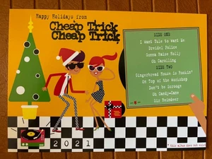 RARE CHEAP TRICK 2021 CHRISTMAS HOLIDAY POST CARD FAN CLUB ONLY RICK ROBIN TOM! - Bild 1 von 2