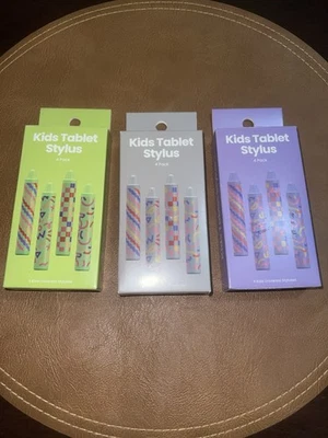 12 Pack Tablet Stylus Crayons Touch Screens Kids iPad Purple, Green, Gray - Image 1 of 4