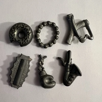 The Simpsons Clue Game 2nd Edition Weapons Replacement Piece Parts Set of 6 - Image 1 of 4