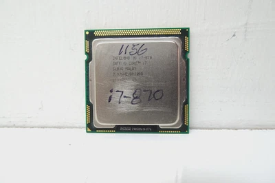 CPU Intel Core i7-870 3,6 GHz 4 núcleos 8 hilos LGA 1156 Foto 1 de 2