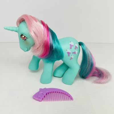 1985 My Little Pony Twinkle Eye FIZZY Hasbro G1 Unicorn Milk Shake Soda Teal MLP - Image 1 of 4