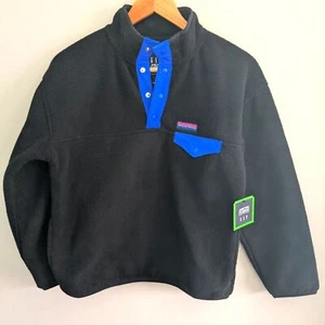 Kids Gap Arctic Fleece Black Pullover Sweater Size 10 - Picture 1 of 4