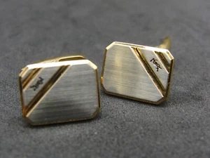 Yves Saint Laurent YSL Logo Vintage Manschettenknöpfe Accessoire Herren Hemd Anzug C53 - Bild 1 von 6