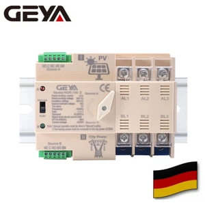 Interruptor automático GEYA PV solar 3P 63A 230V solar a red dual power 50Hz - Imagen 1 de 14