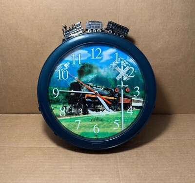 Reloj de pared TelTime 1995 American Pacific Rail Road tren de vapor LEER DESC Foto 1 de 4