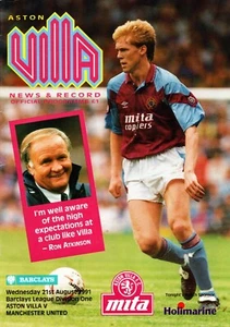 Aston Villa v Manchester United 1991-1992 Division One 21.08.1991 - Bild 1 von 1