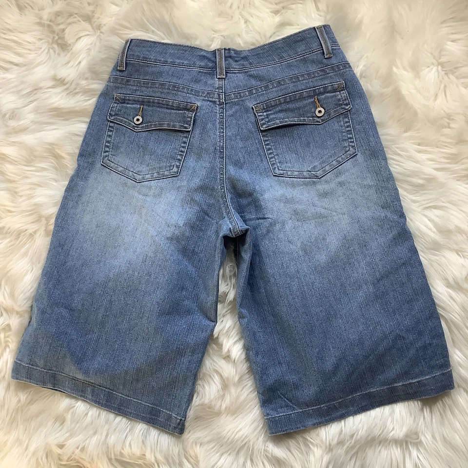 Pantalones cortos vaqueros Bermudas azules para mujer Gloria Vanderbilt TALLA 10 (32x14) Foto 1 de 4