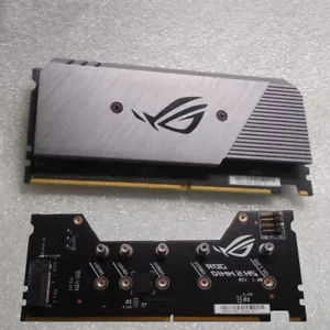 DIMM.2 Adapter to 2xPCIe NVME SSD For ASUS Rog M9A M10A R6A R6E M12E x399 ZE MB - Picture 1 of 3