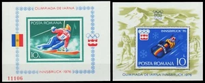 Rumania 1976 - Mi-Nr. Block 128-129 ** - Estampillada sin montar o nunca montada - Olympia Innsbruck - Imagen 1 de 1