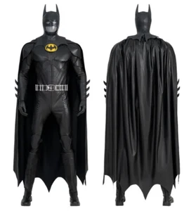 Batman Flash Cosplay Kostüm Erwachsene Anzug Profi komplett schwarz 2023 - Bild 1 von 12
