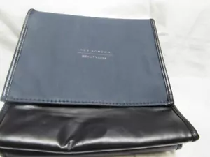 Bolso tríptico de maquillaje cosmético de viaje vintage Wes Gordon sin usar - Imagen 1 de 5