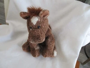 Flip Flops Mary Meyer Horse Plush Stuffed Animal Pony white Floppy Brown 12" Vtg - Picture 1 of 2
