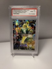 1996 Bowman's Best Mirror Image ATOMIC REFRACTOR Brett Favre John Elway - PSA 9