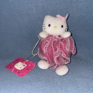 VTG Original Sanrio Hello Kitty Spa Loofah Pink White NWT Bath Scrub Germany $8 - Picture 1 of 11