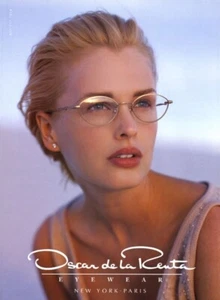 Oscar de la Renta 1998 Valeria Mazza moda 1 página anuncio de revista - Imagen 1 de 1