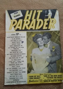 HIT PARADER  Magazine June 1944 VOLUME #2 #8 "SHINE ON HARVEST MOON" - Picture 1 of 5