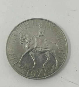 Elizabeth.II DG.REG FD 1977 Münze - Gedenkmünze Queen Elizabeth Silber Jubiläum - Bild 1 von 2