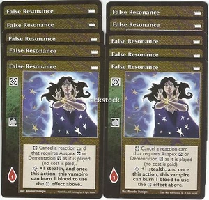 Lote N VTES Jyhad False Resonance x10 - Imagen 1 de 1