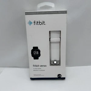 Fitbit Versa Banda Clásica Correa Blanca Grande por Fitbit - FB166ABWTL - NUEVO en Caja - Imagen 1 de 6