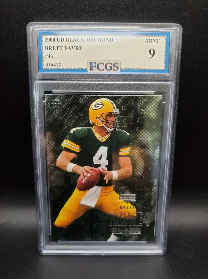 Brett Favre #43 (2000) Upper Deck Black Diamond - Graded 9 [FCGS] MINT - Image 1 of 2