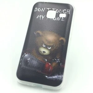 Hülle Handy Schutz für Samsung Galaxy J1 Mini Case Cover Bumper Etuis Schwarz - Bild 1 von 2