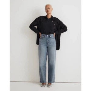 Madewell The Petite Curvy Perfect Vintage WideLeg Jean Heathcote NWT 27 Petite - Picture 1 of 11