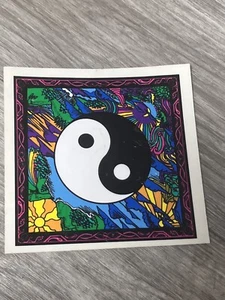 Vintage 1990er Grateful Dead Ying Yang Psychedelic Earth Aufkleber Sticker Neu aus altem Lagerbestand - Bild 1 von 2