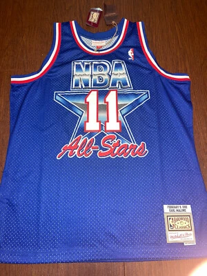 Karl Malone Western Conference Allstar Mitchell And Ness Jersey 1992 XL HWC NEW - Image 1 of 4