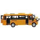 American Pull-Back Diecast Car School Bus Models Light &Music Alloy Kids Toy E