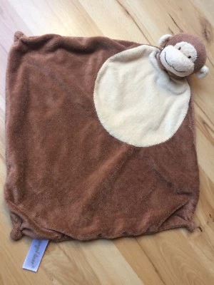 Angel Dear плюшевое коричневое и желтовато-коричневое защитное одеяло для обезьян милые узловатые углы - Изображение 1 из 4