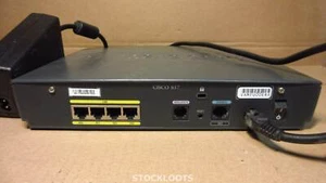 Routeur Cisco CISCO857-K9 857 V01 ADSL services intégrés 4 ports 10/100 INCL PSU - Photo 1/3