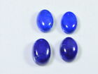 26Cts. Natural Lapis Lazuli Oval Cabochon Loose Gemstone 04 Pcs Lot 10X14MM