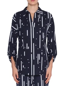 Akris Punto Memphis Lamiera Bluse mit Knopfleiste Gr. 44 = US 12 - Neu mit Etikett - Bild 1 von 4