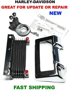 OEM HARLEY-DAVIDSON TOURING OIL COOLER PARTIAL KIT SEE INFO 63121-11 63082-11 - Picture 1 of 6