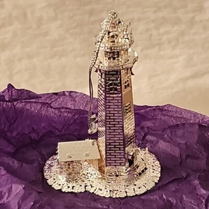 Vintage Lee Graves Shore Lights ornamento filigrana argento bellissimo  - Foto 1 di 11