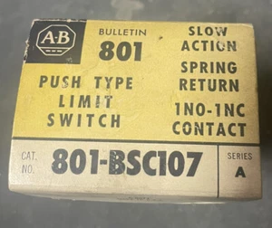 New Read* Allen Bradley 801-BSC107 Replacement Limit Switch Contact BSC10 - Picture 1 of 6